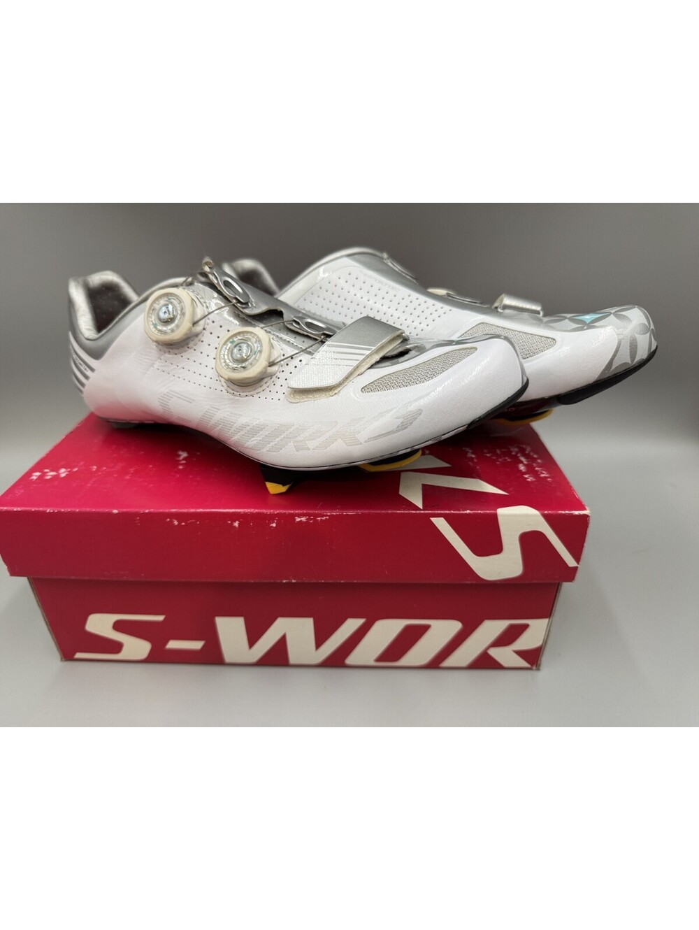 Women’s Specialized S-Works Road Cycling Shoes, White, Size 9.5 w/Box